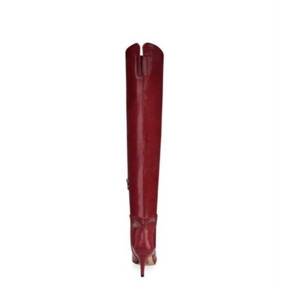 🔥Sam Eldeman  Elegant Red Over-the-Knee Boots #NWOT - Picture 2 of 8